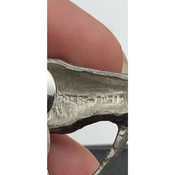 Vintage Myers-Suzio Silver Tone Pewter Horse Head Equestrian Tie Tack Lapel Pin - Picture 4 of 4